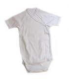 New Jammies Organic Cotton Easy Fit Onesie Pure White, Newborn