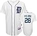 New Prince Fielder Jersey: Detroit Tigers #28 Home White Authentic Majestic Cool Base? On-Field Jers