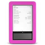 Barnes & Noble Nook E-reader E Reader PINK Soft SILICON SKIN SLEEVE CASE Cover Pouch Carrying Bag