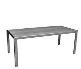 Gartentisch Aluminium / Non-Wood 205x90cm Anthr./S.Grau