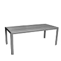 Gartentisch Aluminium / Non-Wood 205x90cm Anthr./S.Grau