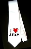 I Love Atom Party Decoration Necktie