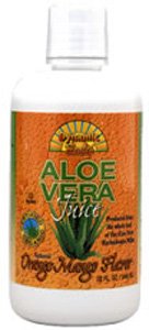 Organic Aloe Vera Juice Orange-Mango Flavor - 32 oz - case of 6 by Dynamic Health Laboratories