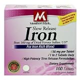 Member's Mark Slow Release Iron - 2/80 ct. btls.