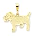 14k Jack Russell Terrier Dog Pendant