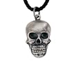 Skull Pendant - Pewter - 1'' Height Skull Pendant - Pewter - 1'' Height