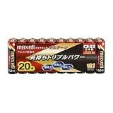 maxell アルカリ乾電池 「長持ちトリプルパワー&液漏れ防止設計」 ボルテージ 単3形 20本 シュリンクパック入 LR6(T) 20P