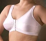 Front & Back Closure Mastectomy Bra, Model 650, White - Size 40D