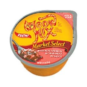 Meow Mix Market Select Real Salmon and Crab Meat in Sauce Cat Food Cup (24 2.75-oz cups) by Meow Mix