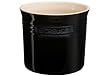 Le Creuset Stoneware Large 2-3/4-Quart Utensil Crock, Black Onyx