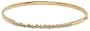 10k Yellow Gold Diamond Flex Bangle Bracelet (.075 cttw, I-J Color, I2-I3 Clarity)