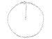 10KT WG DIAMOND CUT OVAL LINK ANKLET