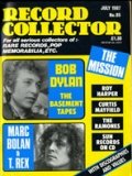 RECORD COLLECTOR MAGAZINE No. 95, Bob Dylan, Marc Bolan and T-Rex, The Mission