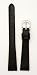 Ladies'&nbsp;Genuine Italian Leather Watchband Black 10mm Watch Band