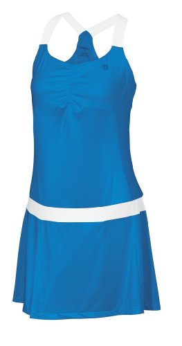Wilson Women's Tea Lawn Tennis Dress - Pool Blue/White