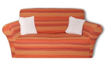 Elastic Sofa Cover (slipcover) 2 Seater Loveseat terracotta - Delhi
