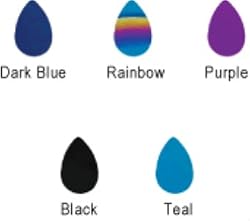 TITANIUM ANODIZED TEAR DROP REPLACEMENT HEADS RHTDTEAL3- 3MM TEAL