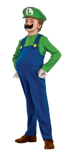  Luigi Super Mario Bros Nintendo Deluxe Toddler Child Costume
