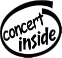 10" Concert Inside Vinyl Sticker Decal