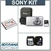 Sony Cyber-shot DSC-WX70 Digital Camera Silver Bundle, 4GB Class 4 SDHC Card, Carrying Case, Spare NP-BN1 Type Lithium-ion Battery, Professional Lens Cleaning Ki