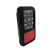 i-nique Tuff-Luv Twin Skin Combo Silicone Skin Case + Belt Clip For Sony Walkman - NIGHT STALKER - Black/Red (NWZ-S515 / NWZ-S615 series)