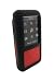 Electronics : i-nique Tuff-Luv Twin Skin Combo Silicone Skin Case + Belt Clip For Sony Walkman - NIGHT STALKER - Black/Red (NWZ-S515 / NWZ-S615 series)