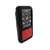 i-nique Tuff-Luv Twin Skin Combo Silicone Skin Case + Belt Clip For Sony Walkman - NIGHT STALKER - Black/Red (NWZ-S515 / NWZ-S615 series)