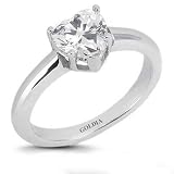 1.00 ct.Heart Shaped Diamond Engagement Ring