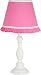 Girls Table or Desk Lamp with Pink Pleated Shade