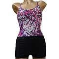 Tankini swimwear for women Boyleg short Forest Fruit