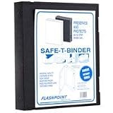 Vue All V225 Vue-All Safe-T Binder Black With Out Rings