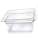 Camwear Food Pan Fourth Size - 6'' Deep Clear
