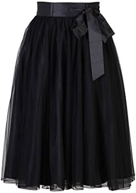 eShakti Women's Dahlia crinoline XS-0 Regular Black