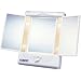 Health & Personal Care : Conair TM7L Illumina Collection Three Panel Lighted Makeup Mirror