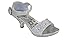 SHOEDEZIGNS Lucita Jan 14Km Little Girls Rhinestone Heel Platform Dress Sandals Silver,Silver,2