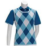 EP Pro Sleeveless Fine Gauge Cotton Argyle Shell