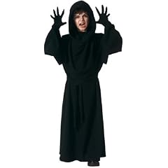 Kinder Kostüm Horror Robe Größe L für Kinder von 8-10 Jahren Halloween Henker Kutte mit Kapuze