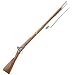 1700s Brown Bess Revolutionary War Flintlock Musket Replica - Full Size All Wood and Metal Prop Gun with Bayonet