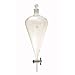 Chemglass CG-1742-09 Glass Squibb Style Separatory Funnel, with 10mm PTFE Stopcock, 4000mL Capacity
