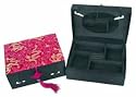 Beautiful Mother's Day Gift Idea for Her Mom - 8" Fuchsia Chinese Silk Dragon Oriental Jewelry Box