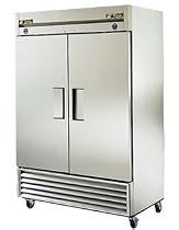 Solid Door Refrigerator/Freezer, 2 Door, 46 Cu. Ft., S/S