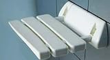 Acrylic Folding Shower Seat - White