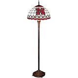 Nebraska Cornhuskers NCAA Stained Glass Floor Lamp