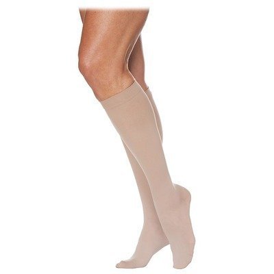 Sigvaris Women's 770 Truly Transparent Series Firm Support Knee Highs, NATURAL, LARGE 2