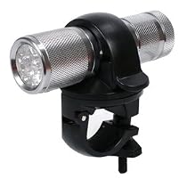 ULTRA BRIGHT DURABLE ALUMINIUM LED BIKE LIGHT/TORCH/LAMP & HANDLEBAR CLIP KIT