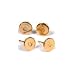 4 Earrings Posts Flat Beading Gold Filled Jewelry 6mm