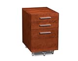 Sequel Low Mobile File Pedestal- Natural Stained Cherry by BDI