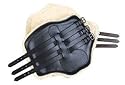 Loveson, Horse Riding Brushing Boots, Havana/Brown, Real Leather, Size Cob