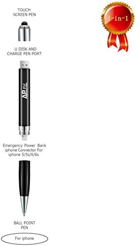 Ample Power 4 in 1 Multifunction Business Pen,32GB Flash,Emergency Mobile Power,Mobile Phone Touch Screen Pen,Ball-point Pen,Perfect for iPhone and Tablet( Black)