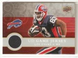 2008 Upper Deck First Edition Jerseys #FGJ-LE Lee Evans - Buffalo Bills (Piece of Authentic Game Used Jersey)(Football Cards)